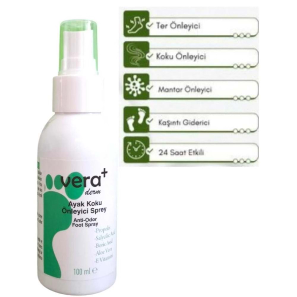 Vera Ayak Koku Önleyici Sprey 100ml