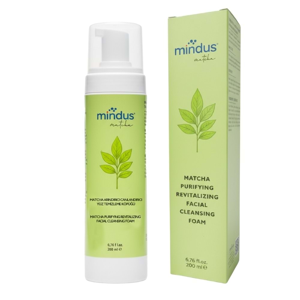 Mindus Matcha Arındırıcı Canlandırıcı Yüz Temizleme Köpüğü 200 mL