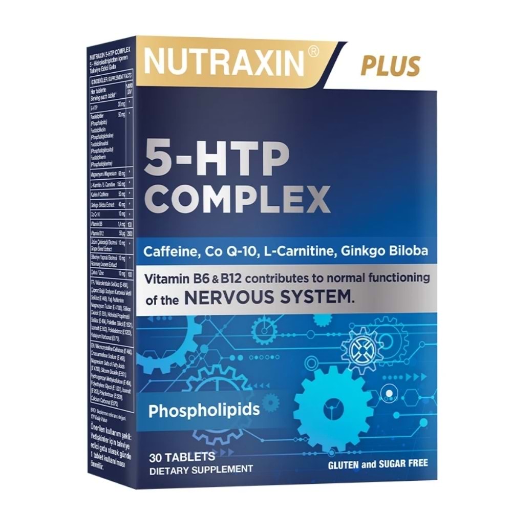 Nutraxin 5-HTP Complex Takviye Edici Gıda 30 Tablet