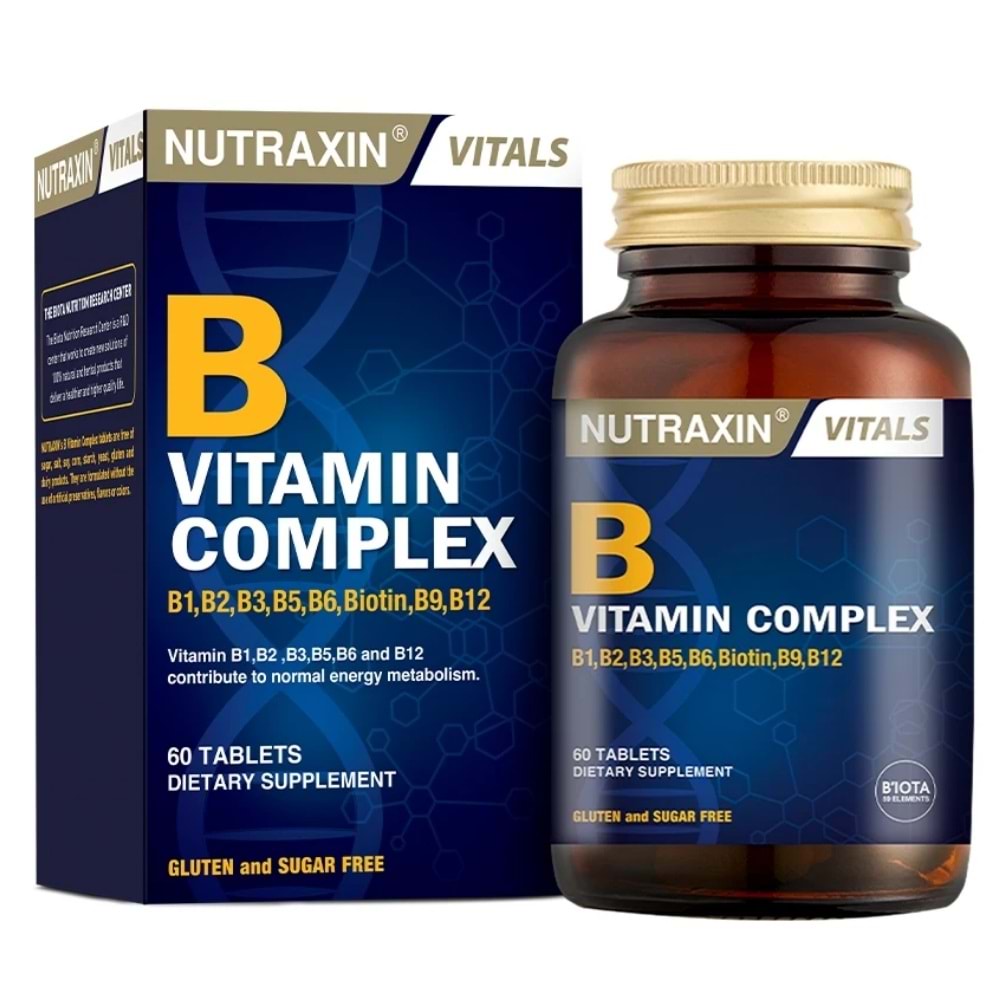 Nutraxin B Vitamin Complex 60 Kapsül