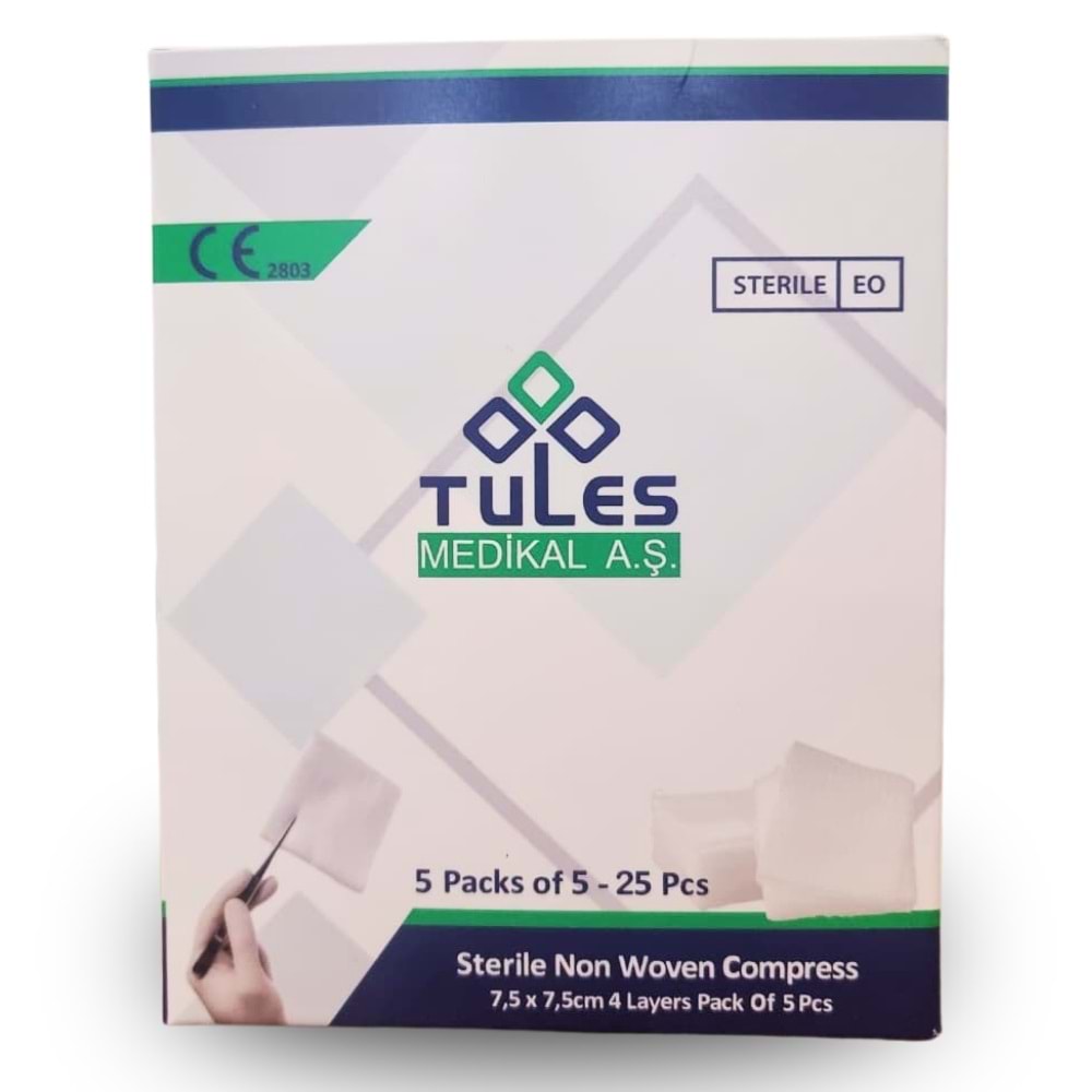 Tules Steril NW Gaz Kompres 7,5*7,5cm 25Li