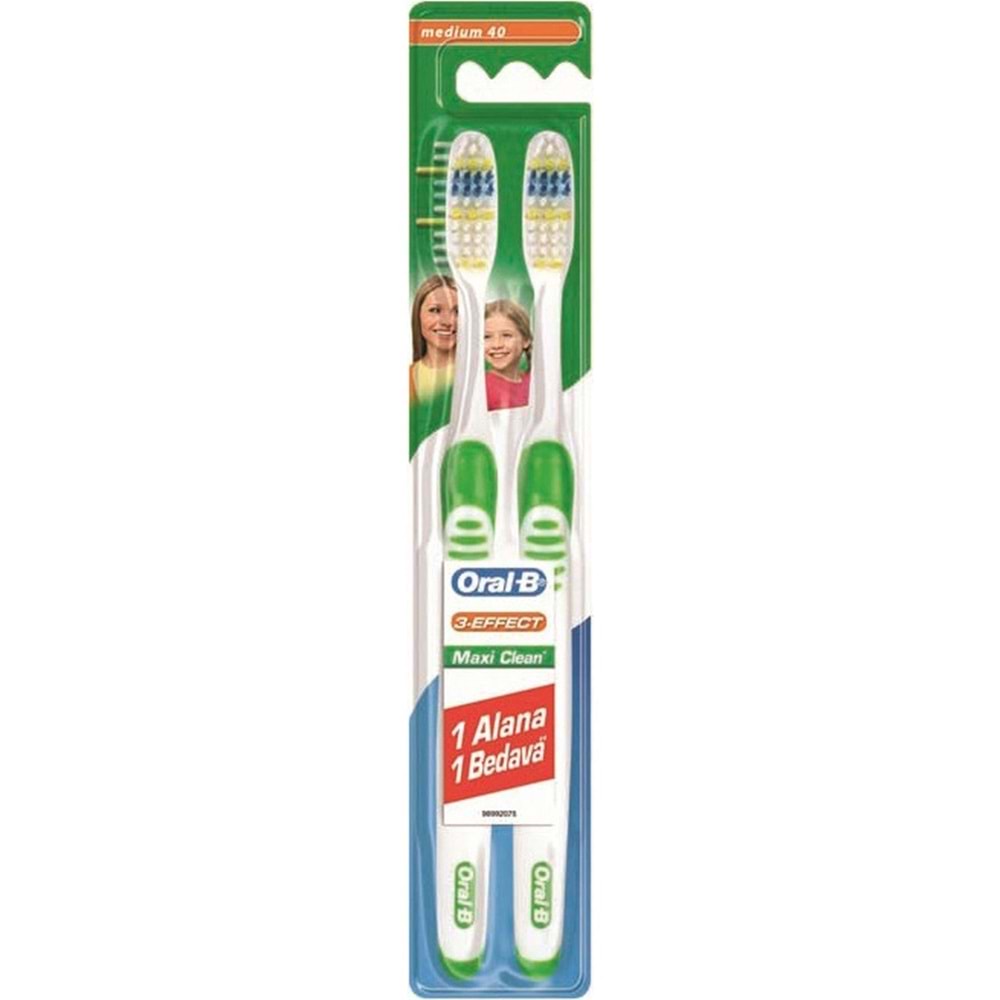 Oral-B Diş Fırçası Maxi Clean Medium 1+1