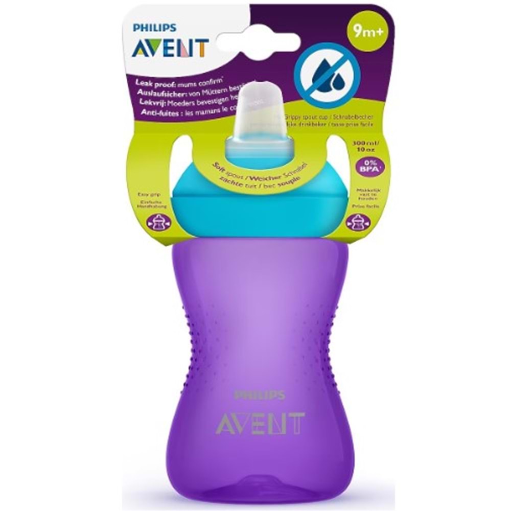 Philips Avent Yumuşak Uçlu Biberon 9+Ay 300Ml Mor