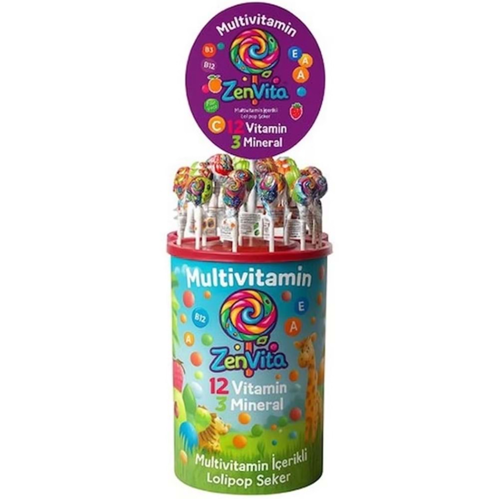 Zenvita Multivitaminli Lolipop Şeker 150li