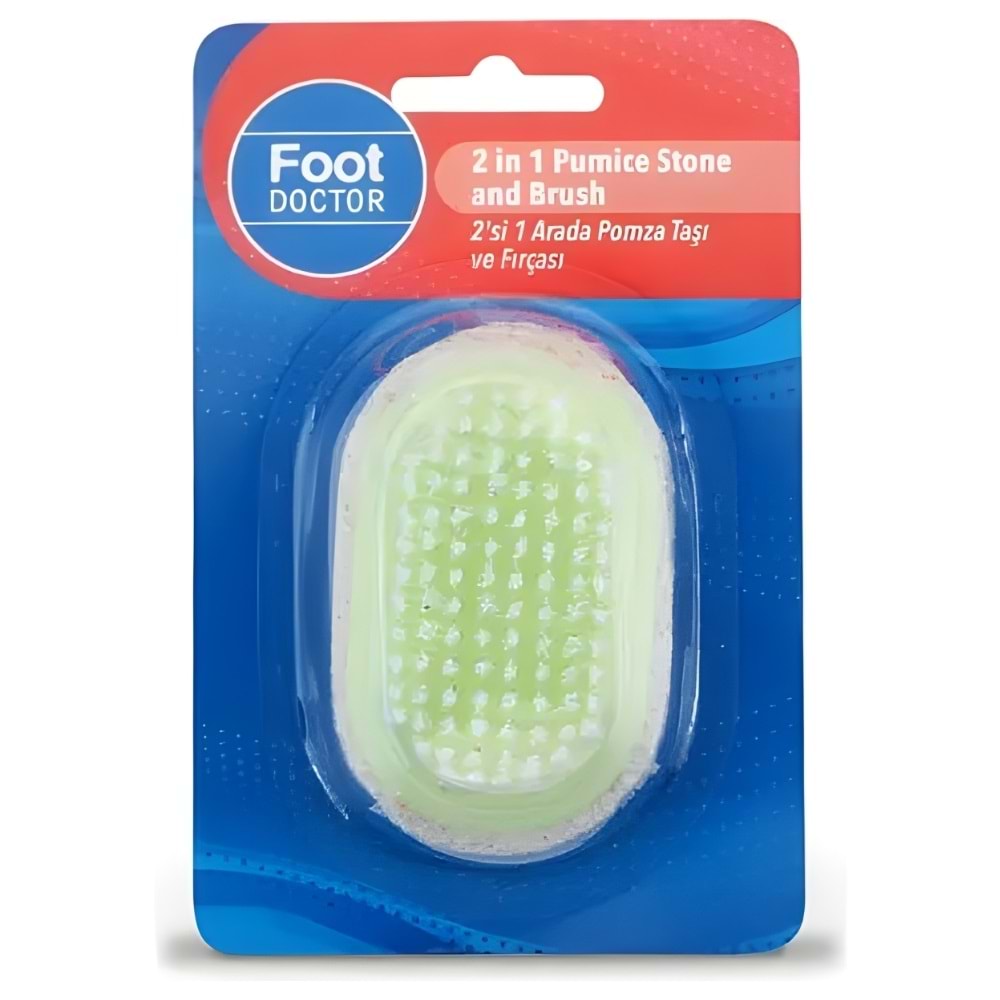 Foot Doctor 2si 1 Arada Pomza Taşı ve Fırçası (FD.0047)