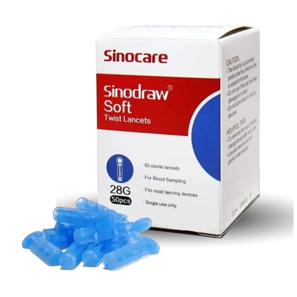 Sinocare Sinodraw Soft Lanset 50li