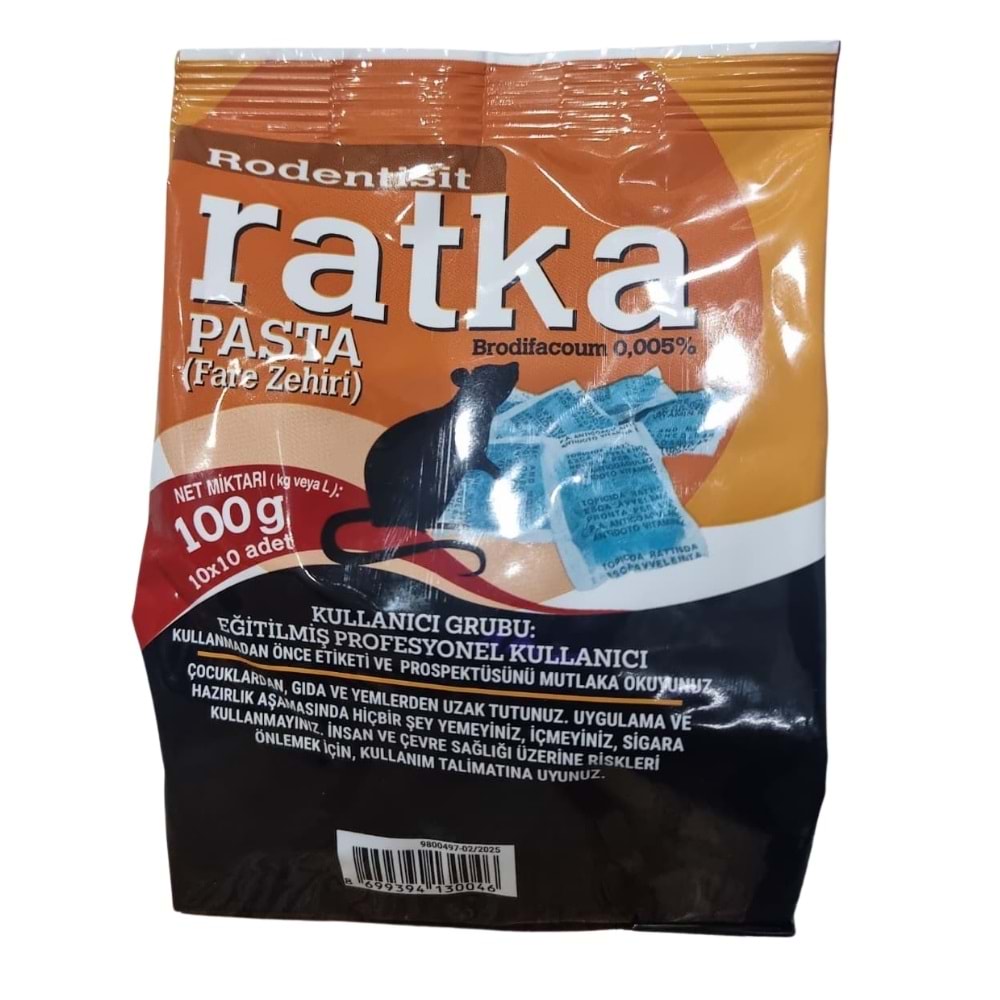 Rodentisit Ratka Fare Zehiri Pasta 100 gr