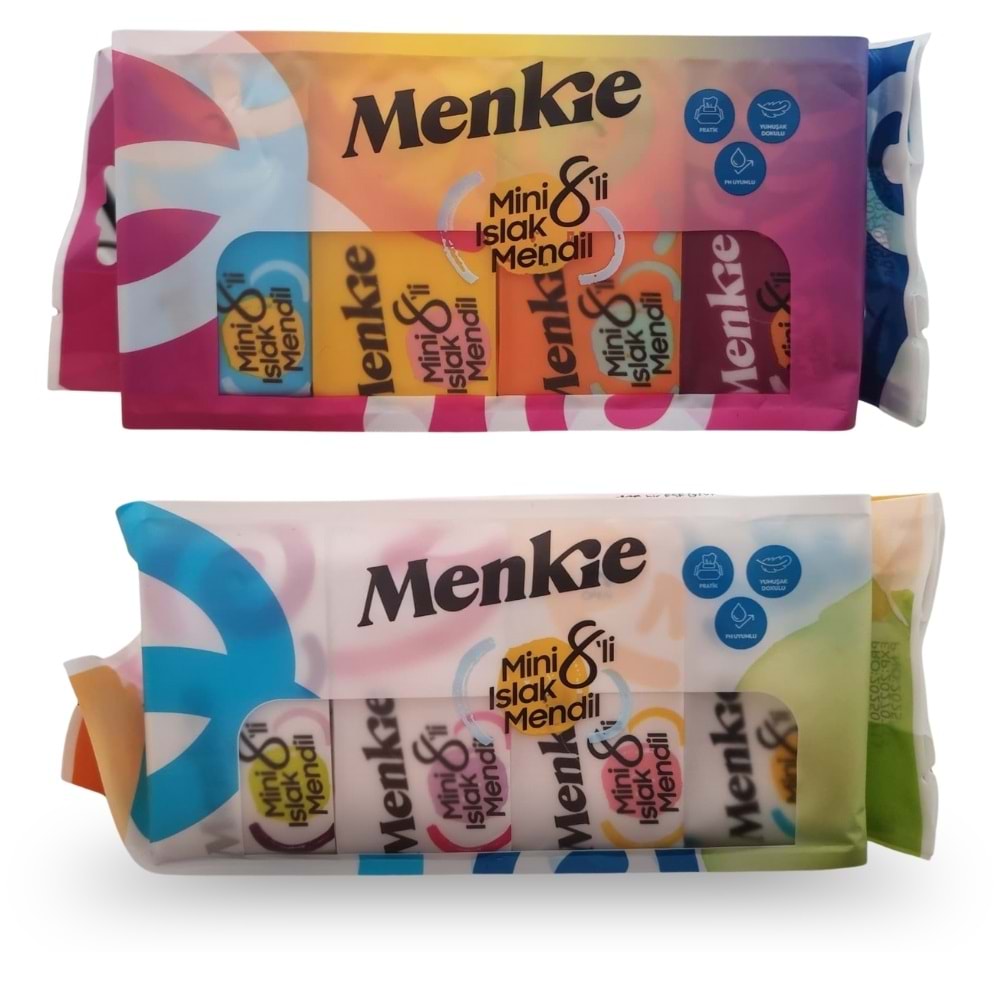Menkie Mini Islak Mendil 8li Paket