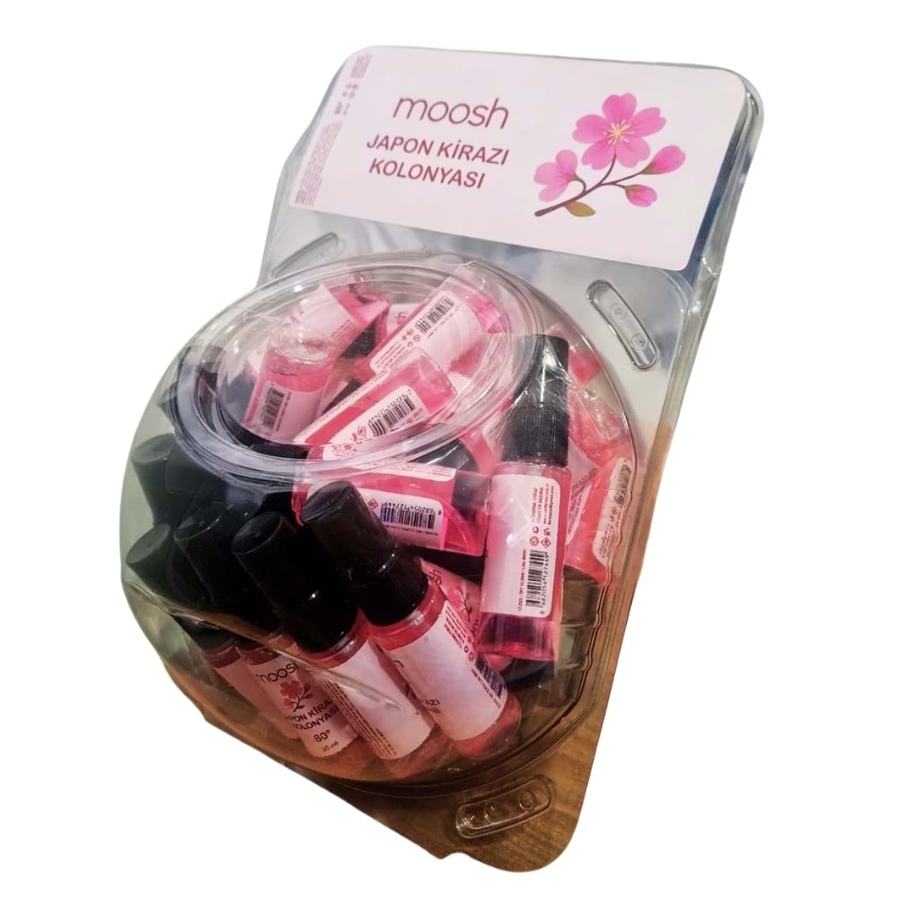 Moosh Japon Kirazı Kolonyası 20 mL / 40lı Fanus