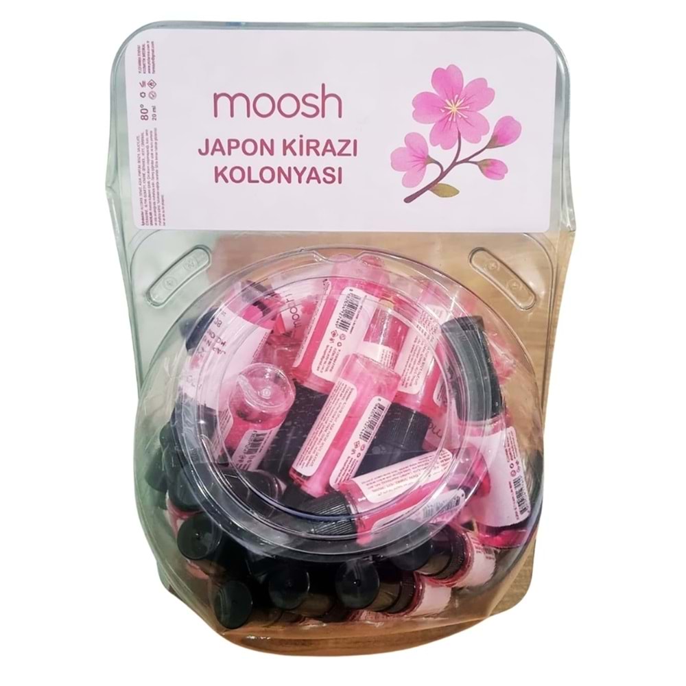 Moosh Japon Kirazı Kolonyası 20 mL / 40lı Fanus