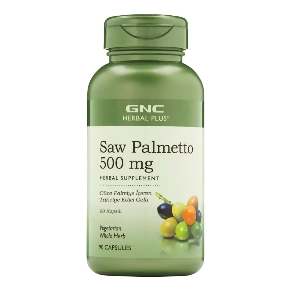 GNC Saw Palmetto Cüce Palmiye içeren Takviye Edici Gıda 90 Kapsül