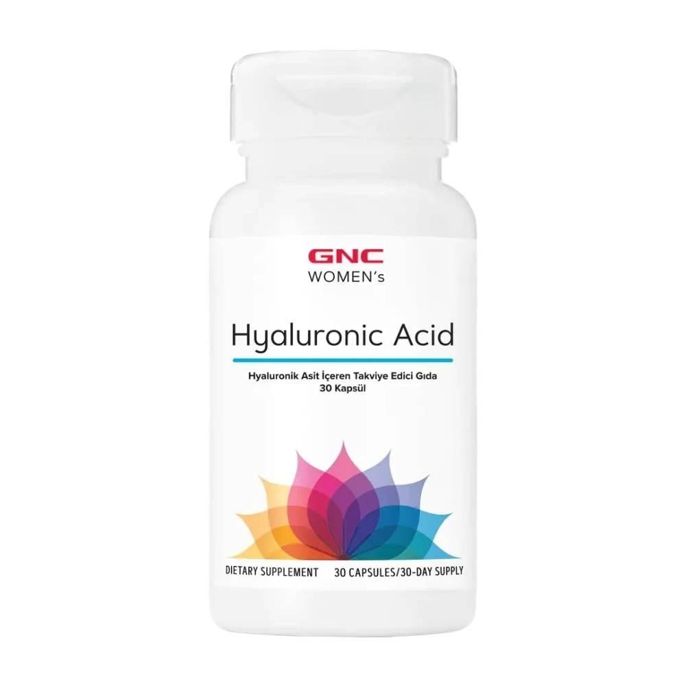 GNC Women's Hyaluronic Acid içeren Takviye Edici Gıda 30 Kapsül
