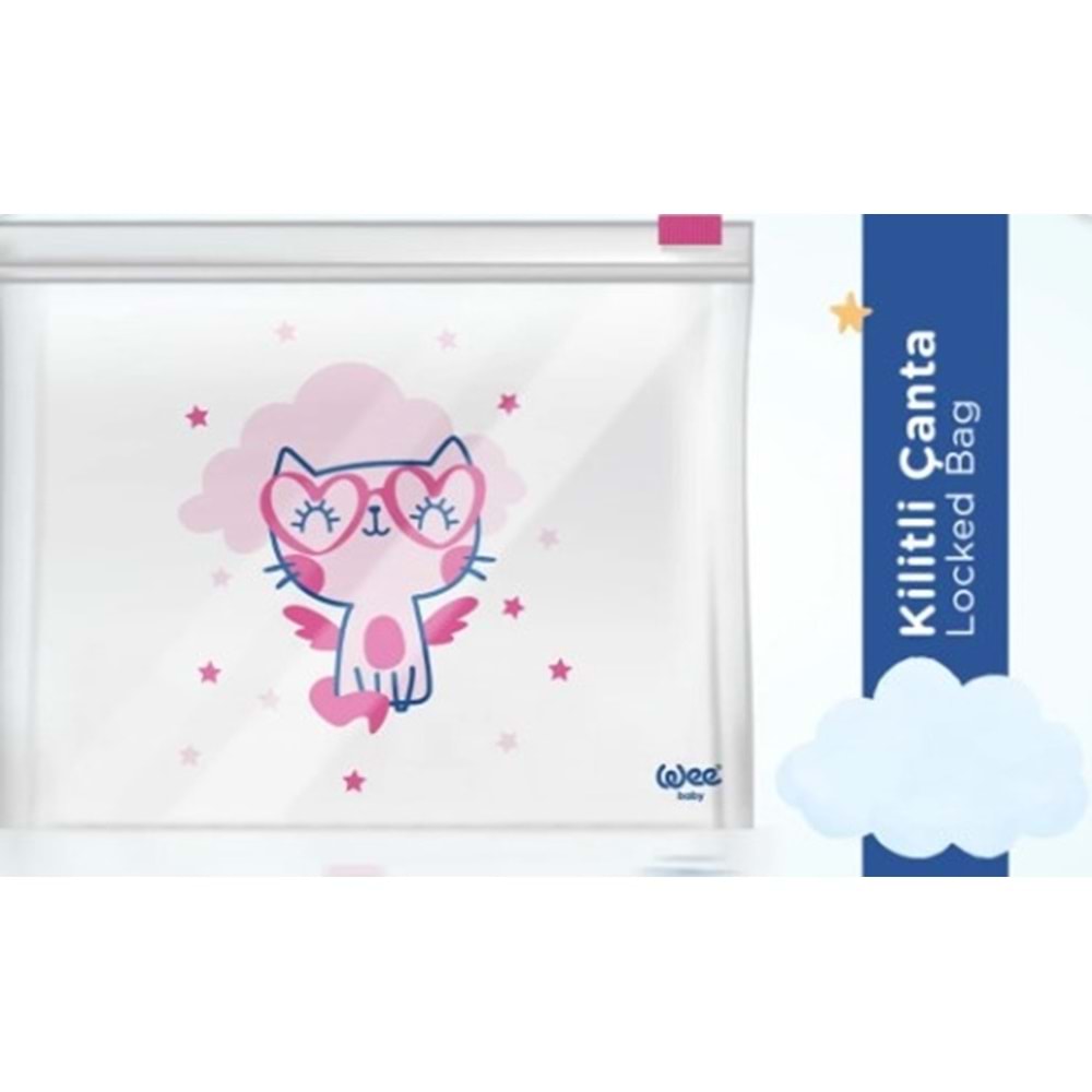 Wee Baby Kilitli Çanta 6Lı Kedi