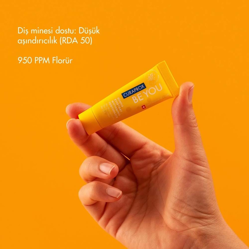 Curaprox Be You Diş Macunu 10 mL, Sarı, Greyfurt ve Bergamot