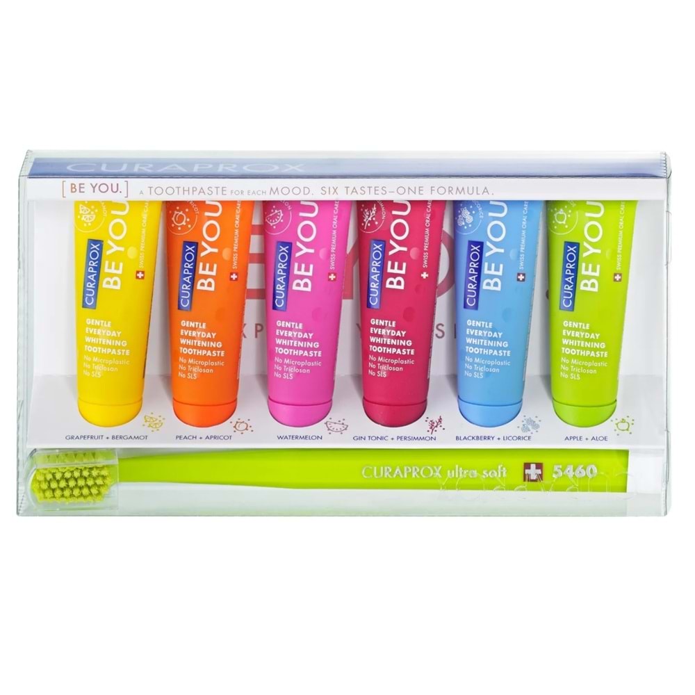 Curaprox Be You 6’lı Diş Macunu 10 mL + 5460 Diş Fırçası