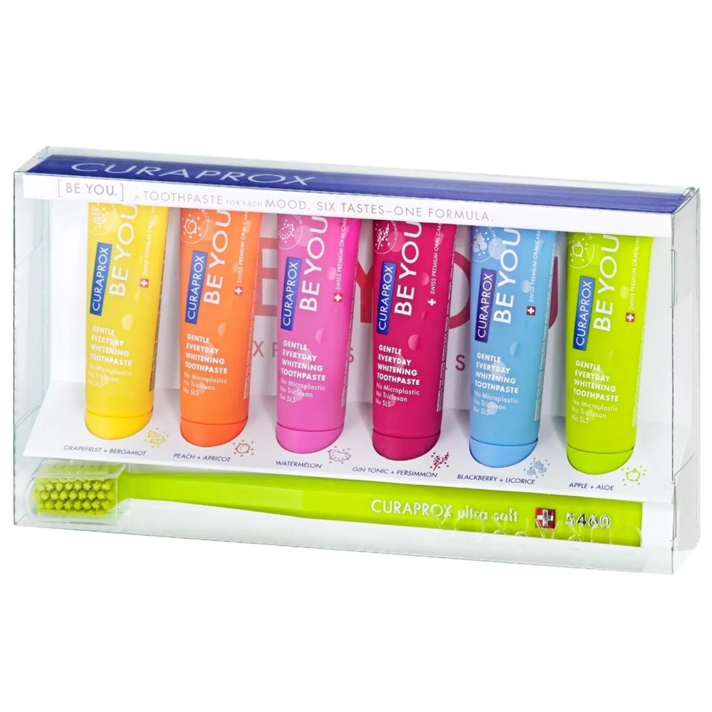 Curaprox Be You 6’lı Diş Macunu 10 mL + 5460 Diş Fırçası