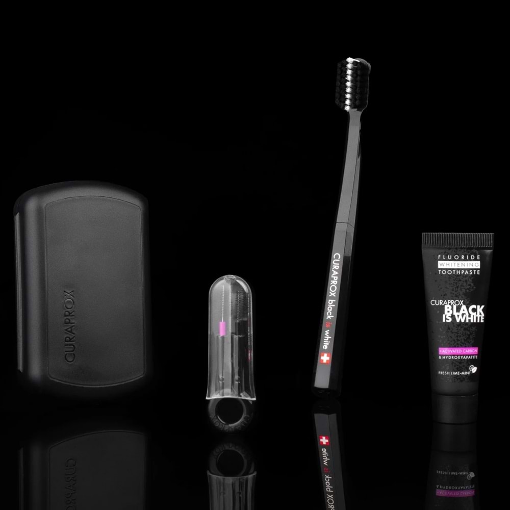 Curaprox Black is White Travel Set