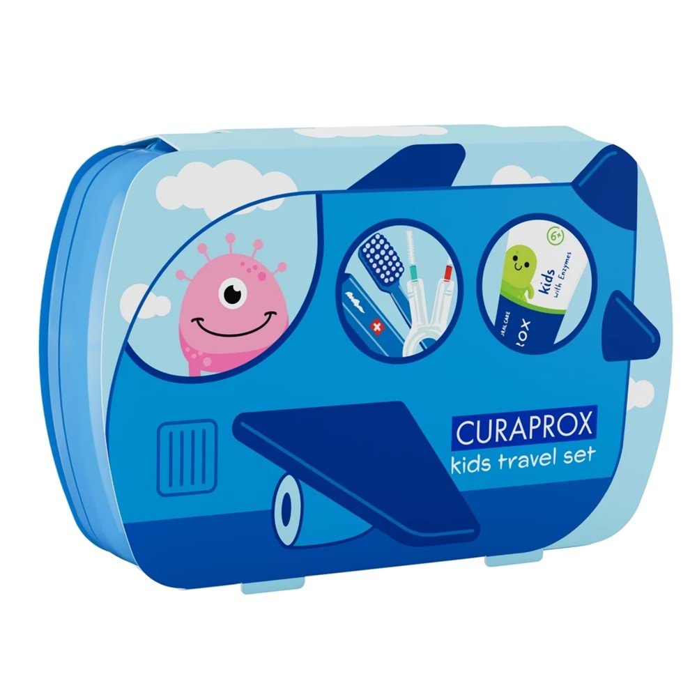 Curaprox Kids Travel Set, Mavi