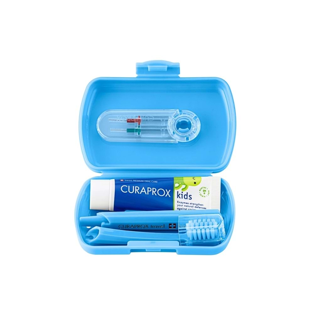 Curaprox Kids Travel Set, Mavi