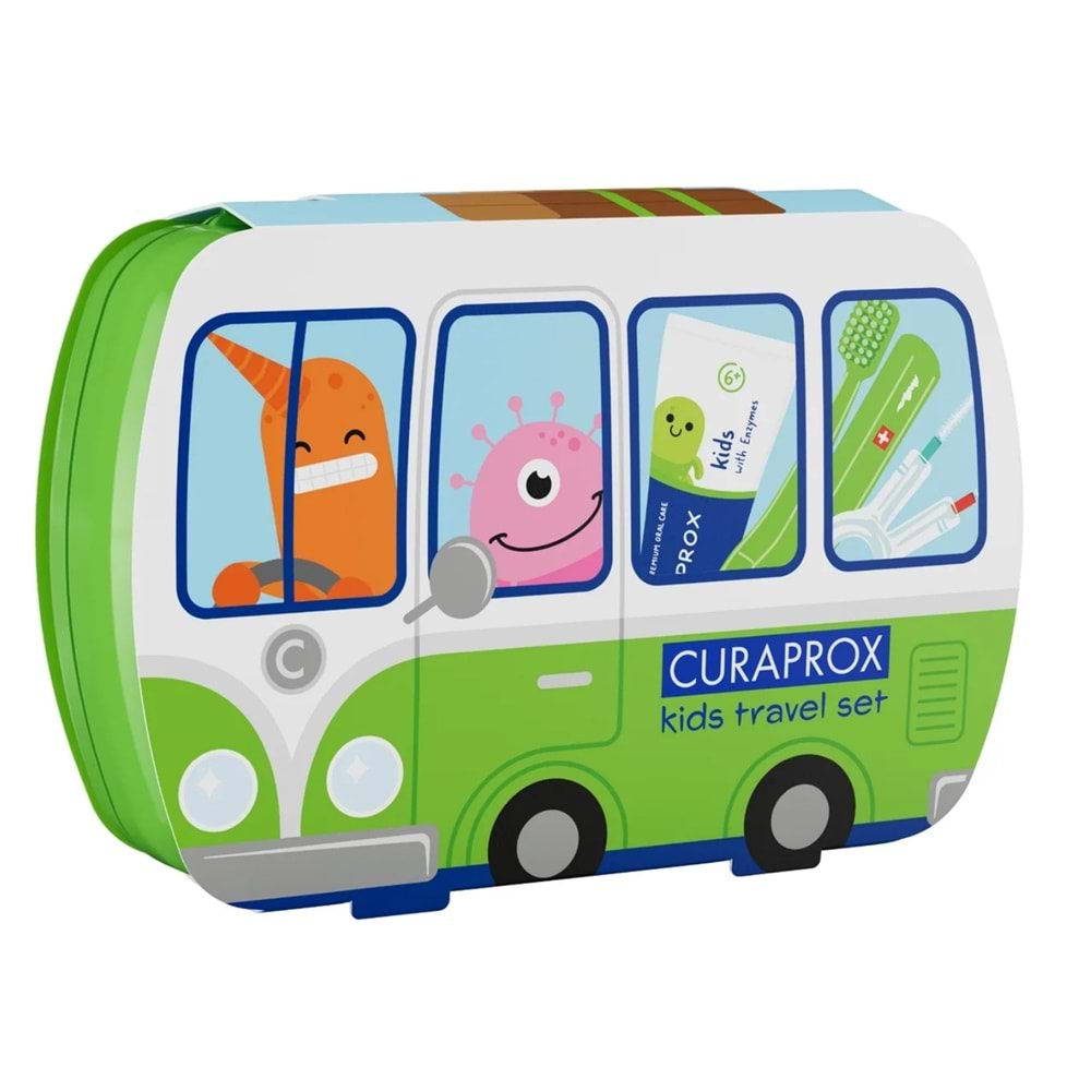 Curaprox Kids Travel Set, Yeşil