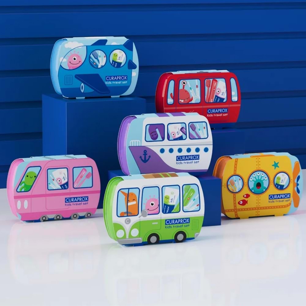 Curaprox Kids Travel Set, Turuncu