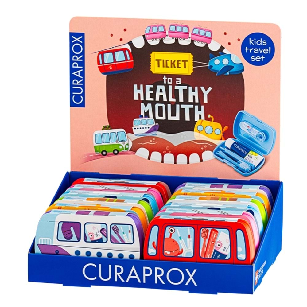Curaprox Kids Travel Set, Turuncu