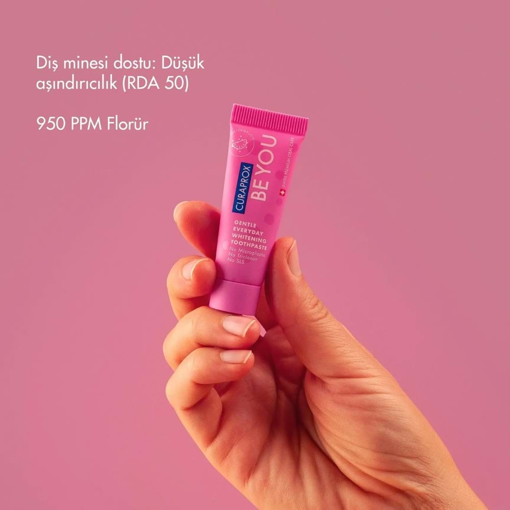 Curaprox Be You Diş Macunu 10 mL, Pembe, Karpuz