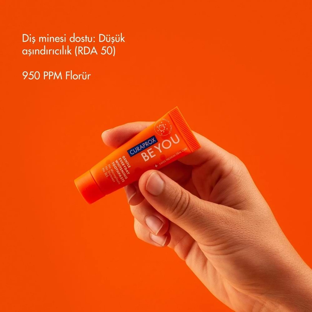 Curaprox Be You Diş Macunu 10 mL, Turuncu, Şeftali ve Kayısı