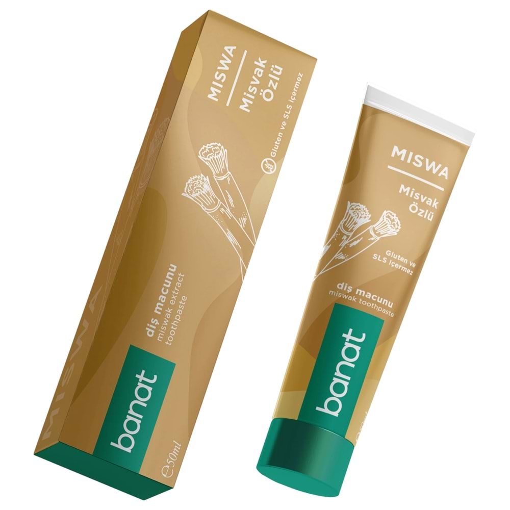 Banat Miswa Misvak Özlü Diş Macunu 50 mL, 2Li Paket