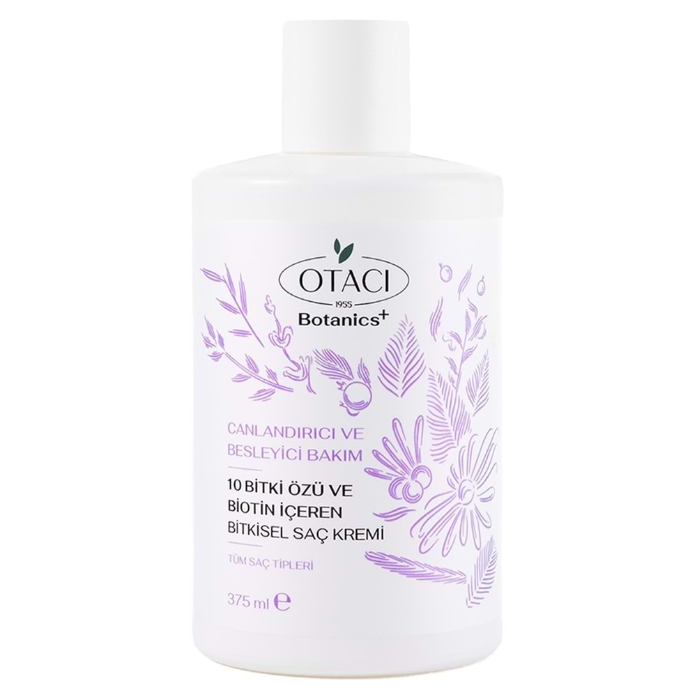 Otacı 10 Bitki Özü ve Biotin İçeren Saç Kremi 375 mL
