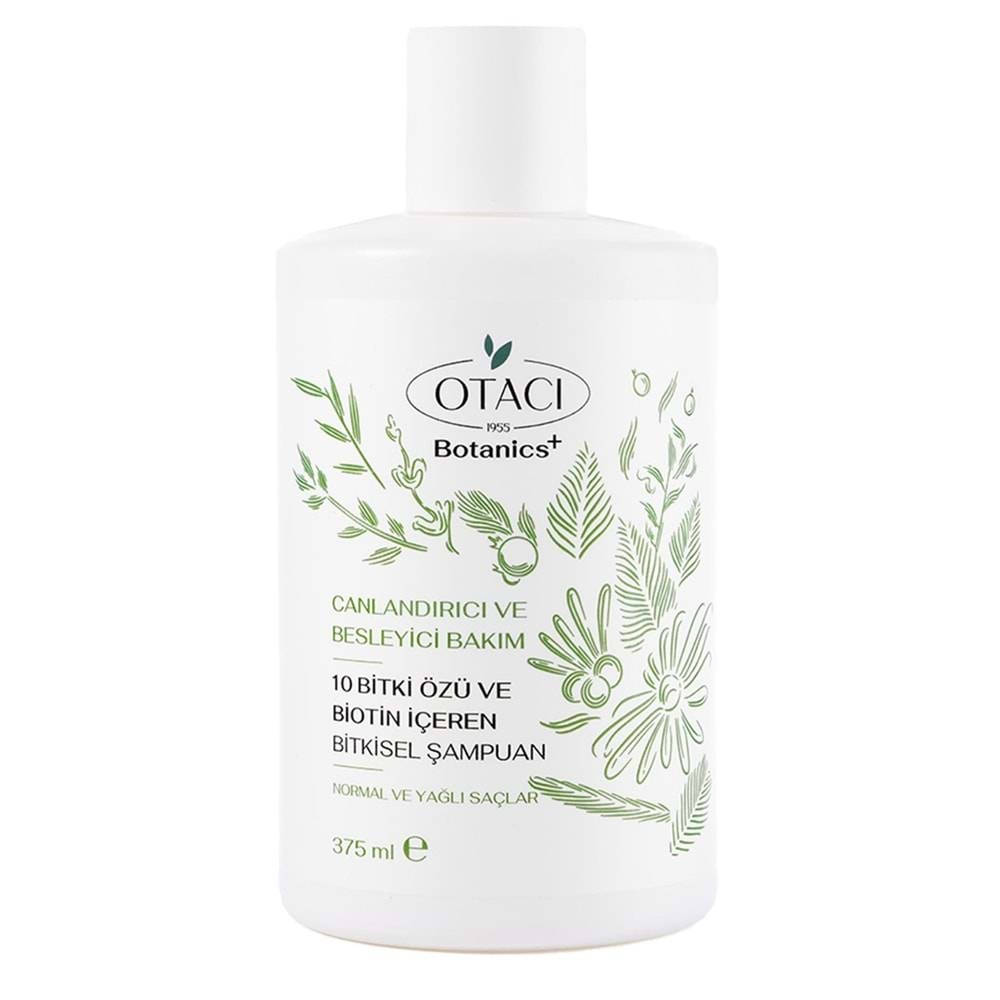 Otacı 10 Bitki Özü ve Biotin İçeren Şampuan 375 mL