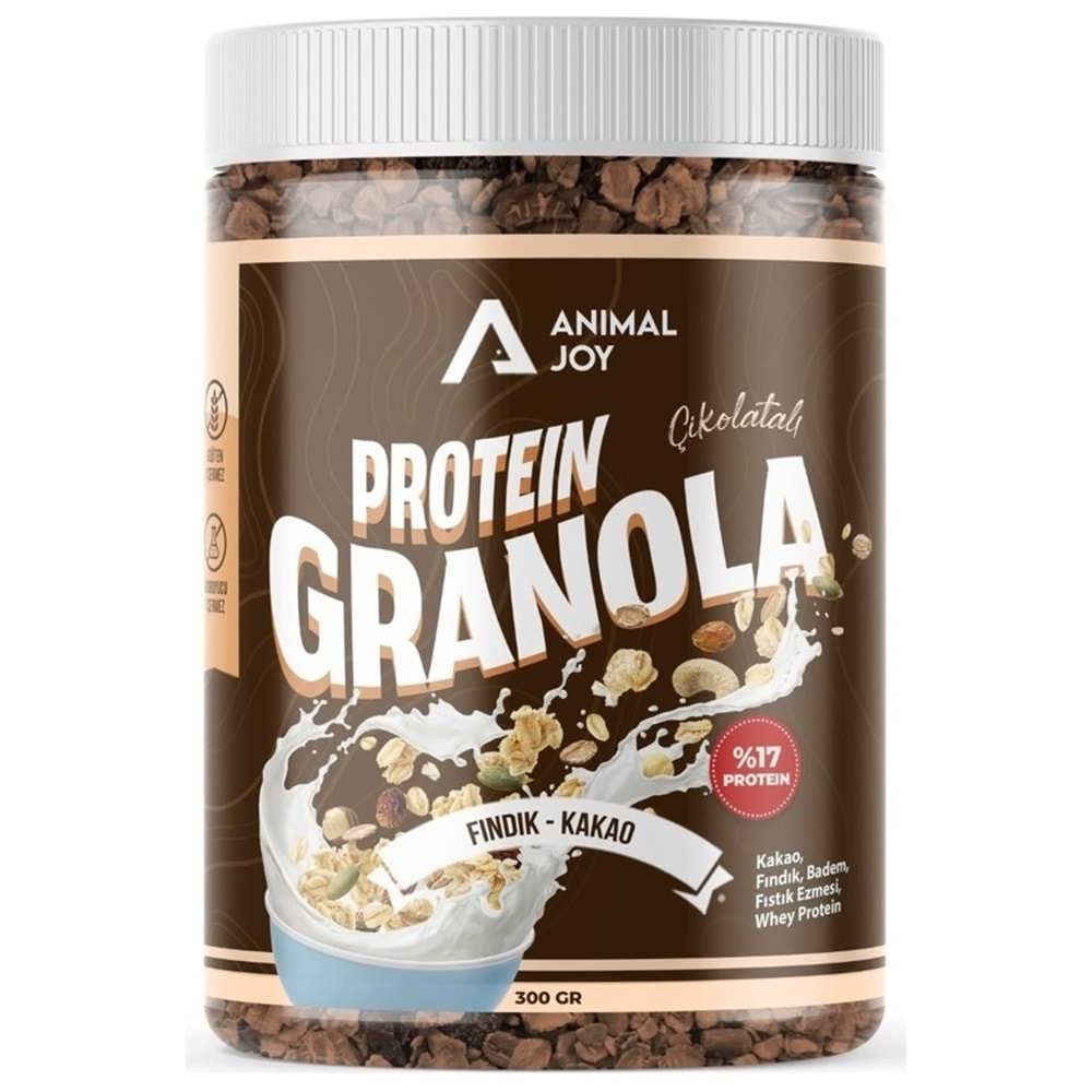 Animal Joy Protein Granola Çikolatalı Fındık-Kakao Aromalı 350gr