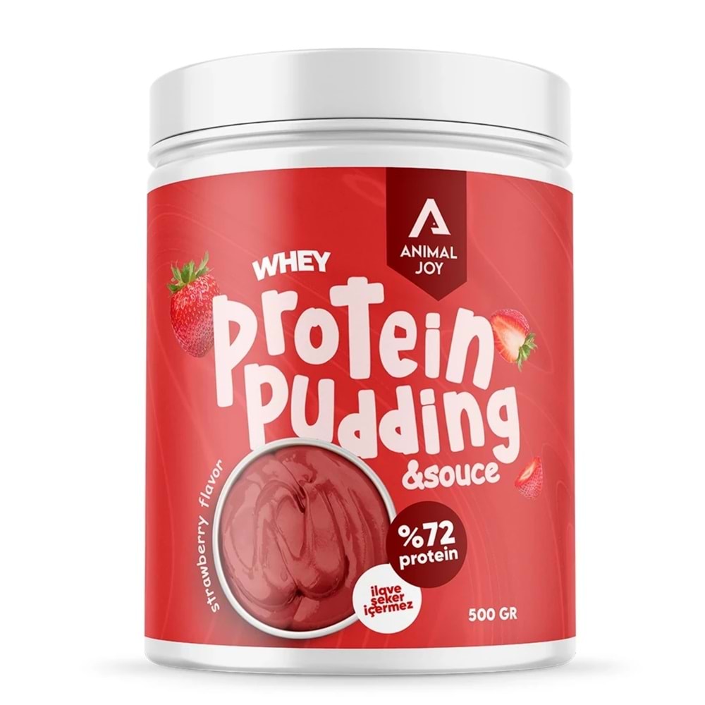 Animal Joy Whey Protein Puding Çilek Aromalı 500 GR