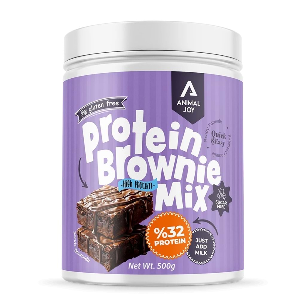 Animal Joy Protein Brownie Mix %32 Protein 500gr