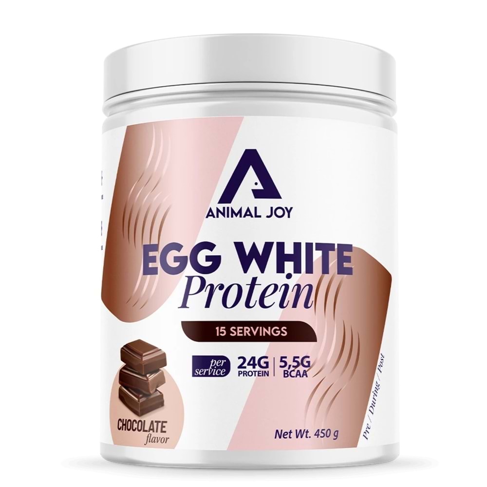 Animal Joy Egg White Protein Çikolata Aromalı 450 gr/ 15 Servis