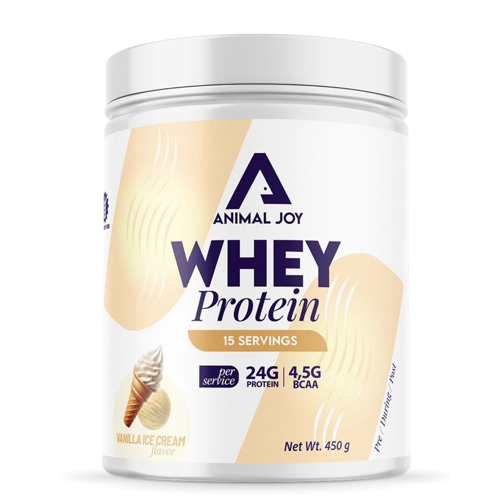 Animal Joy Whey Protein Vanilyalı Dondurma Aromalı 450 gr / 15 Servis