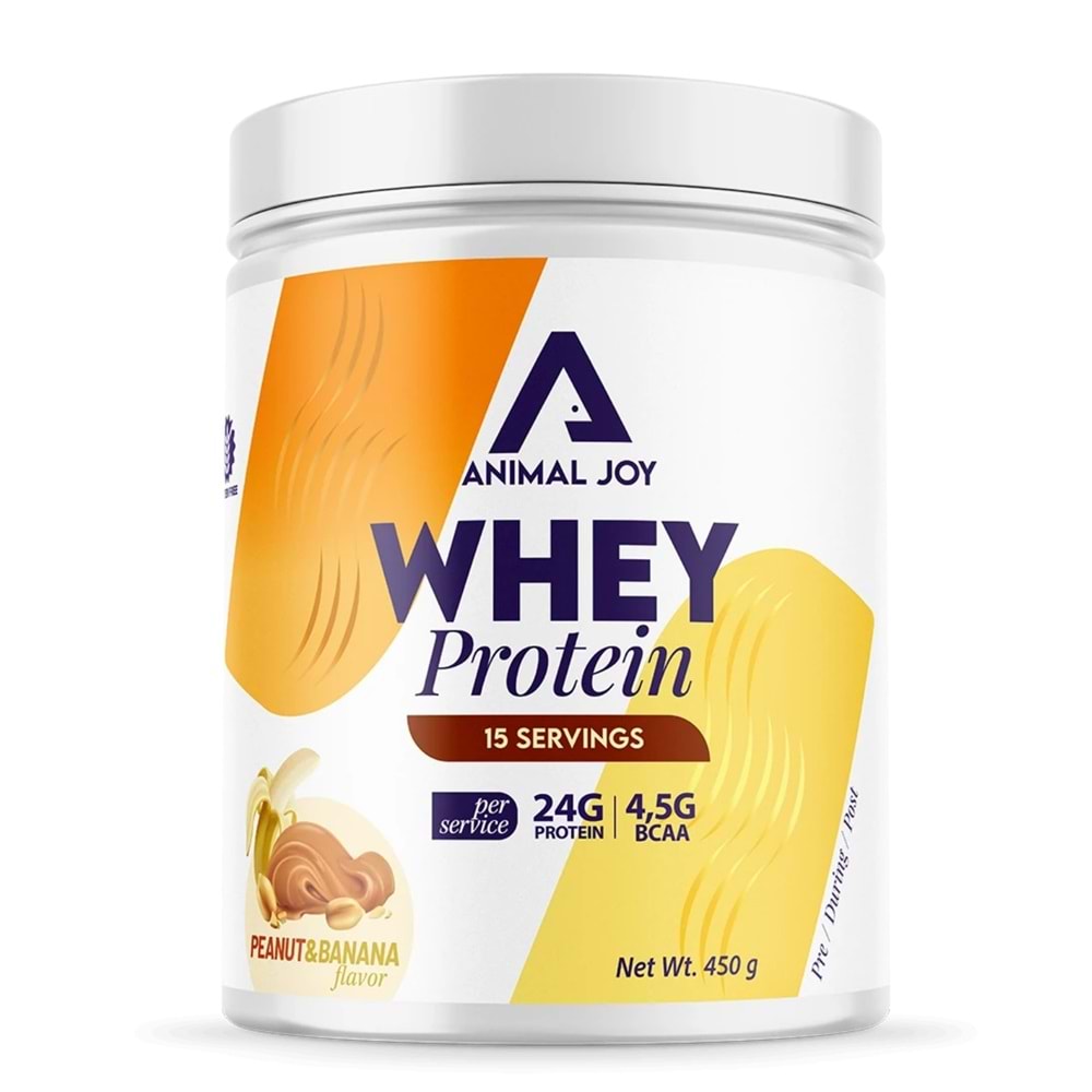 Animal Joy Whey Protein Yer Fıstığı ve Muz Aromalı 450 gr / 15 Servis