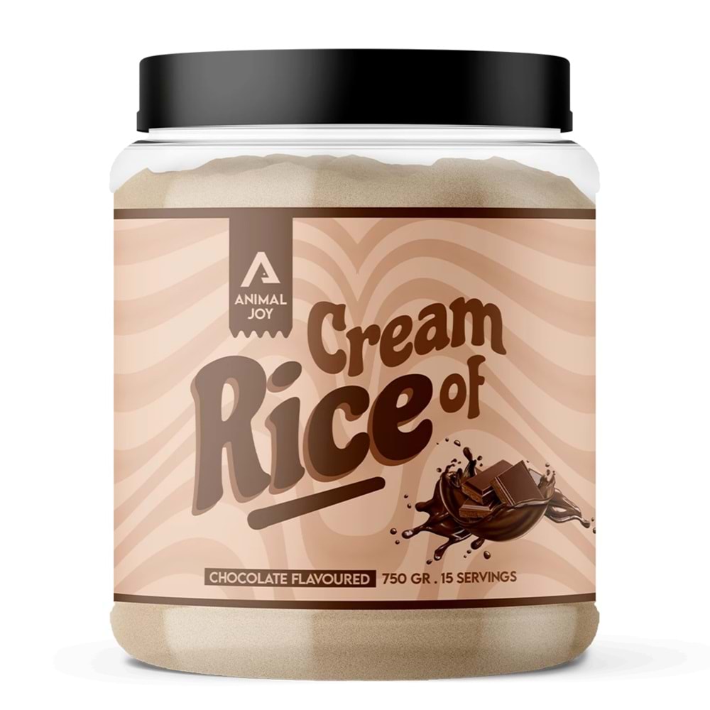 Animal Joy Rice Cream Çikolata Aromalı 750gr/15 Servis
