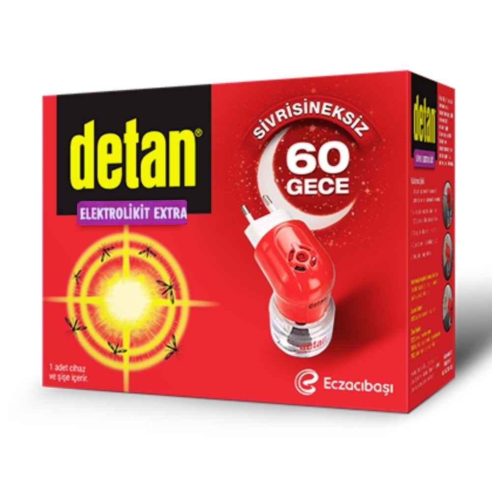 Detan Ekstra Elektro Likit Cihaz+Yedek 60 Gece