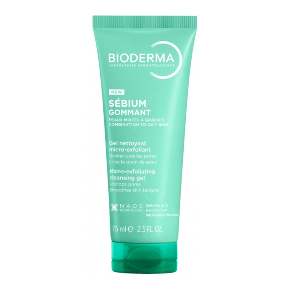 Bioderma Sebium Gommant Micro-Exfoliating Cleansing Gel 75ml