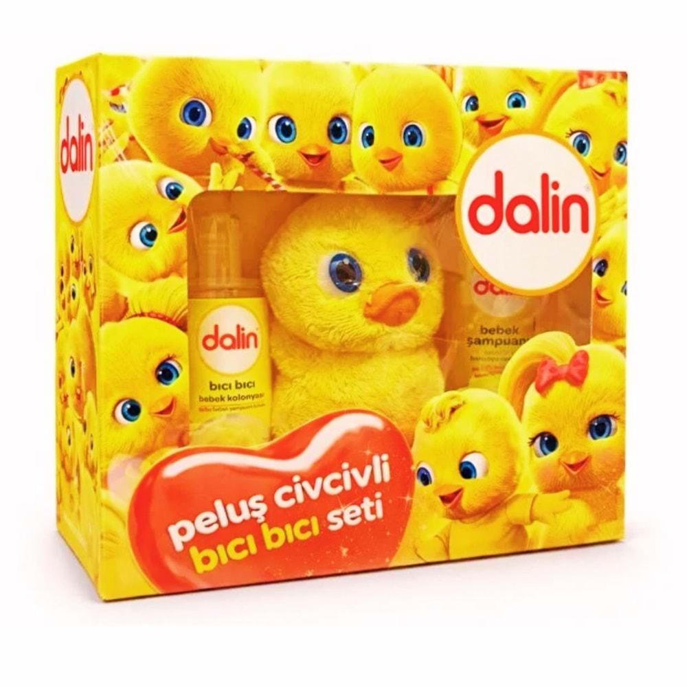 Dalin Peluş Civciv Hediyeli Bıcı Bıcı Seti (Şampuan 400 mL + Kolonya 150 mL)