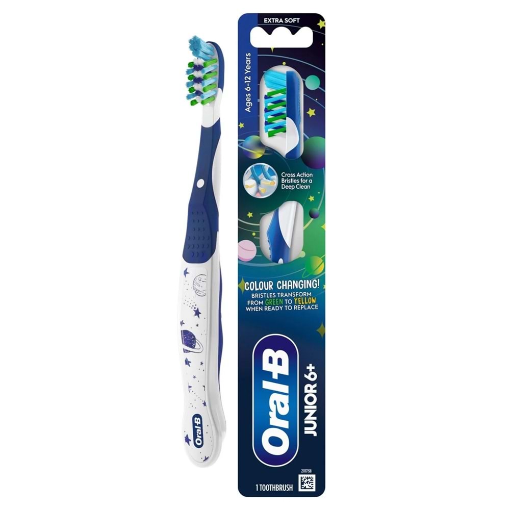 Oral-B Diş Fırçası Junior 6-12 Yaş, Renk Değiştirir, Ekstra Yumuşak