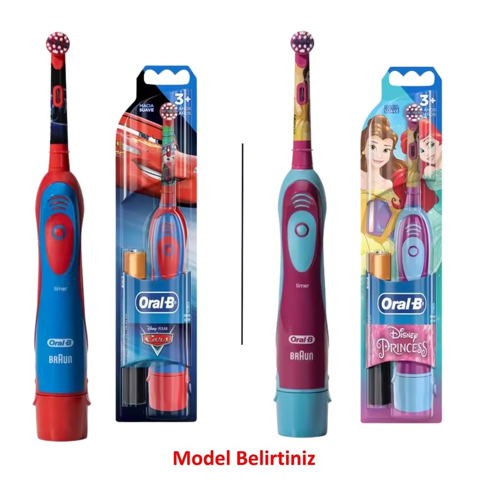 Oral-B Pilli Diş Fırçası, Cars / Princess