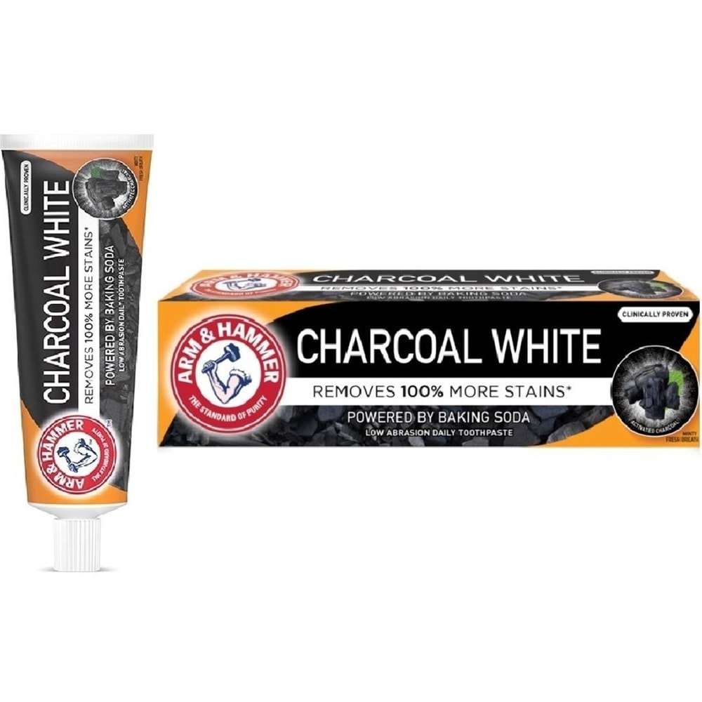 Arm Hammer Diş Macunu Charcoal White Pro 75Ml