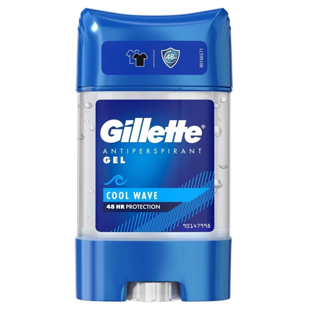Gillette Stick Jel Deodorant, Cool Wave 70 mL