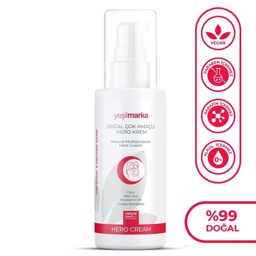 YeşilMarka Hero Cream Onarıcı, Yenileyici ve Nemlendirici Krem 100 mL