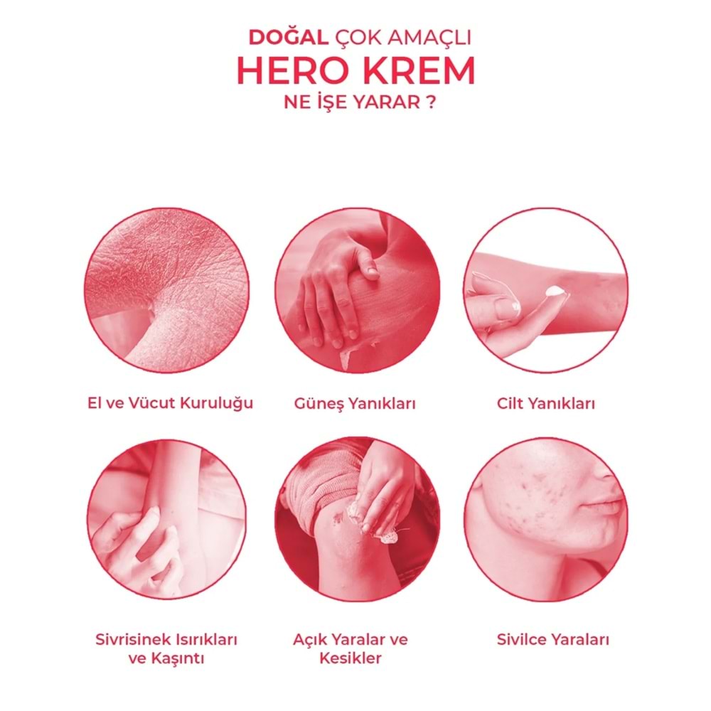YeşilMarka Hero Cream Onarıcı, Yenileyici ve Nemlendirici Krem 100 mL