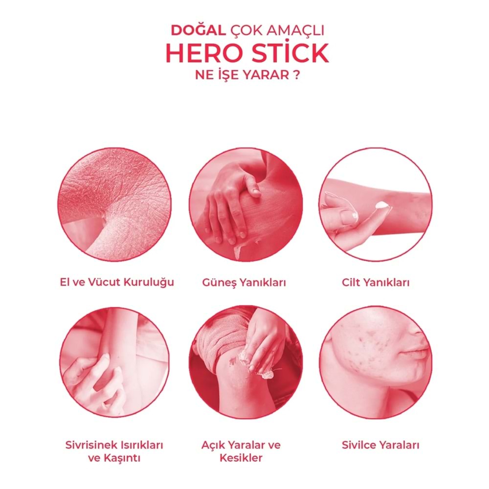 YeşilMarka Hero Stick Doğal Yatıştırıcı, Onarıcı ve Güçlendirici 5gr