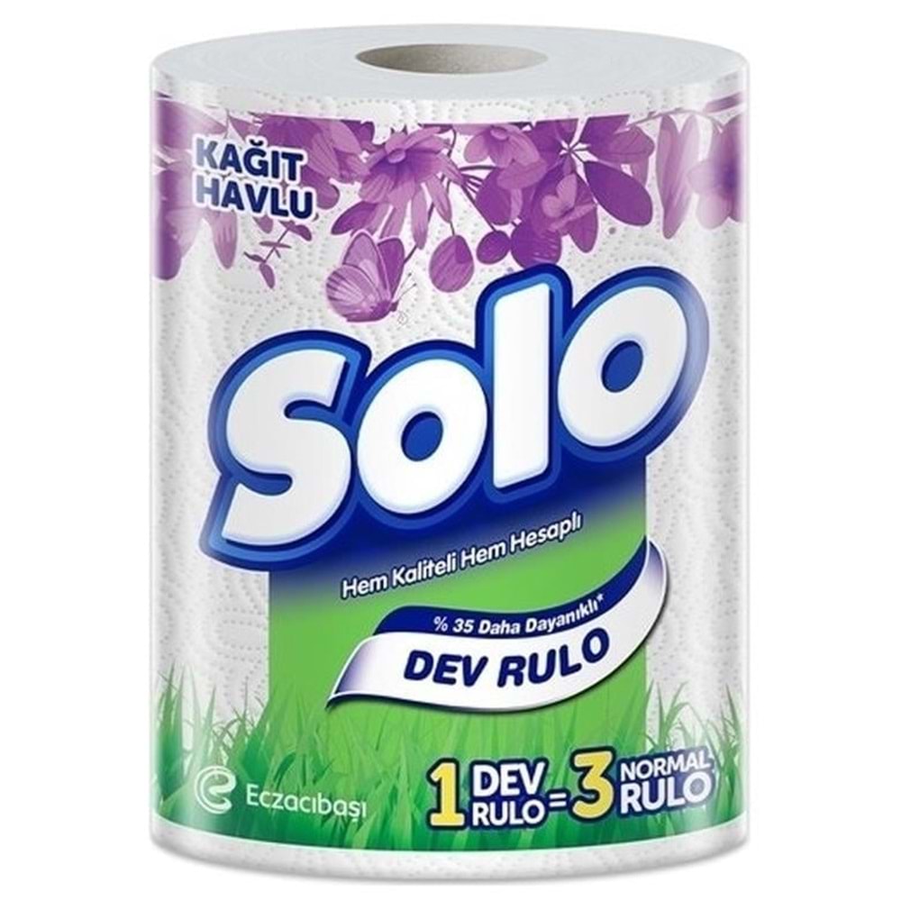 Solo Bambu Dev Rulo Havlu 1 Paket=3 Rulo