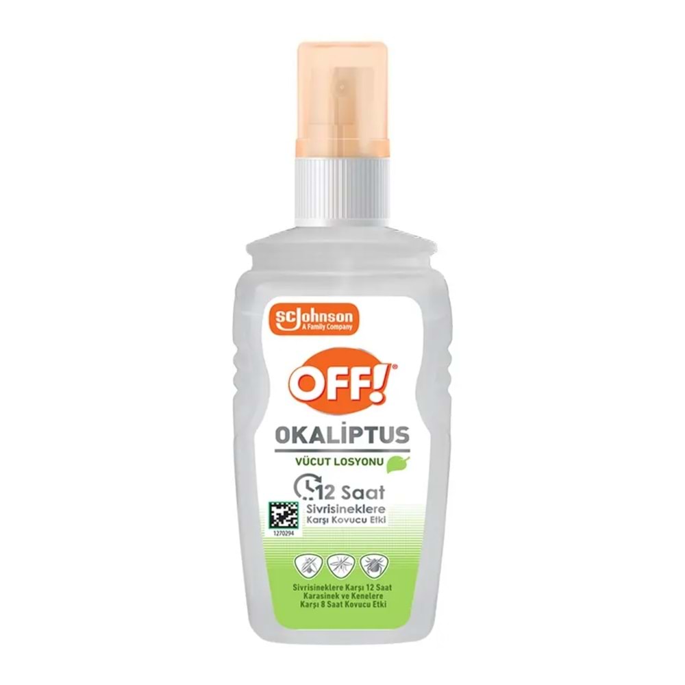 Off! Sineksavar Okaliptus Vücut Losyonu Sprey 100 mL